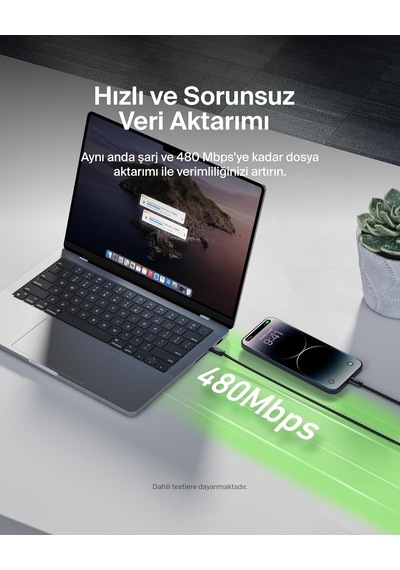 Belkin 2'li Örgülü Usb-c - Lightning Kablo, 1,5 M, Apple Uyumlu iPhone 14 Ve Ö