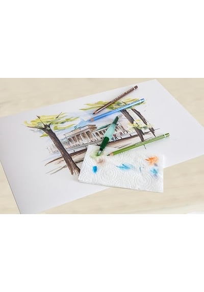 Faber-castell Hazneli Suluboya Fırçası Beyaz