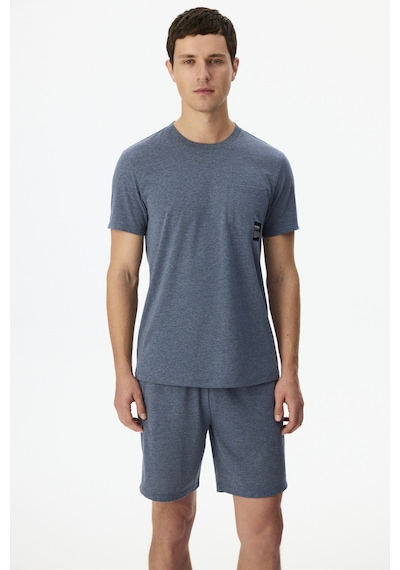 Penti Soft Indigo Şort Pijama Takımı Indigo Melanj