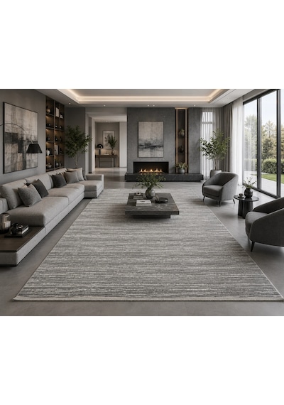 Luxess Halı Lima 1182 Gri Modern Akrilik Salon Halısı