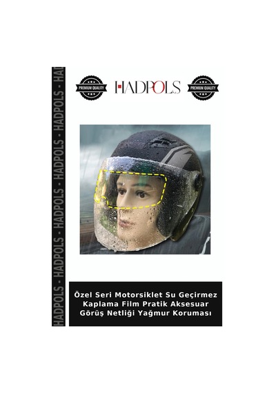 Hadpols Özel Seri Motorsiklet Su Geçirmez Kaplama Film Pratik Aksesuar Görüş Netliği Yağmur Koruması