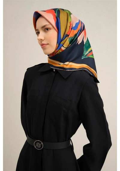 Armine Dj Saf İpek Eşarp 9340d02 Twill İpek -55 Lavivert