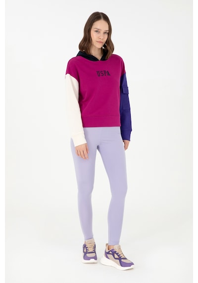 U.S. Polo Assn. Kadın Lila Yüksek Bel Spor Tayt 50291434-VR034