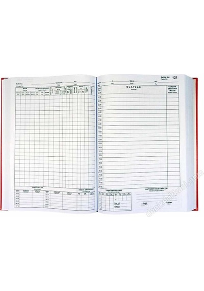 Güverte Jurnali Deck Log Book
