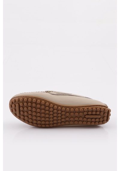 Dgn K105 Kadin Aksesuarli Loafer Ayakkabi K105-1774-R0152 Bej