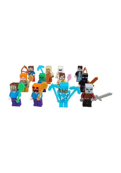 Minecraftt Oyuncak Figürleri 12 Figürlü Oyuncak Set Legoo Uyumlu 23 Parça Minecraft