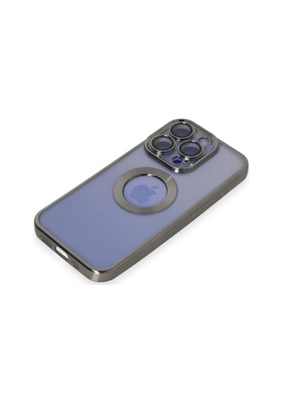 Apple İphone 15 Pro Kılıf Slot Silikon - Titan Gri Çok Renkli