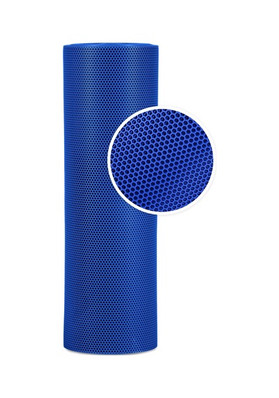 Hortumtech Bal Petek Paspas Kaydırmaz Pvc Islak Zemin Duş Havuz Su Tahliyesi 4 Mm - Mavi 120 X 750 Cm