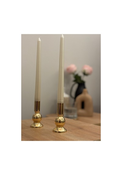 Gold Rengi 2'li Fancy Şamdan & Mumluk Seti Gold - 816687933 Gold