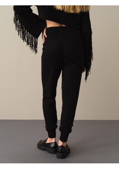 Xint Siyah Slim Fit Triko Pantolon 850853