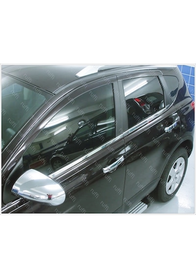 Nissan Qashqai J10 Krom Cam Çıtası 4 Prç. 2007-2014 P. Çelik