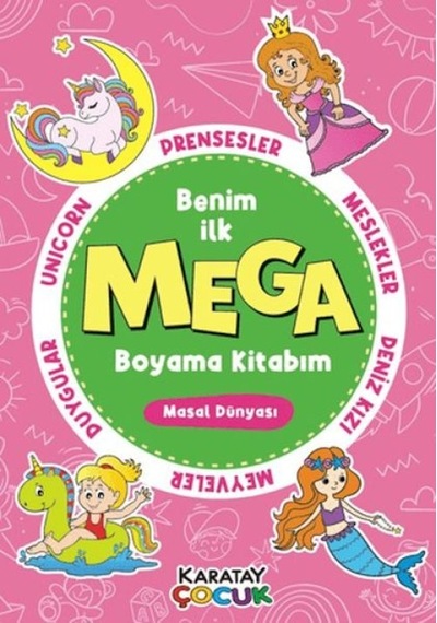Mega Boyama Kitabım - Masal Dünyası - Rmht-876500
