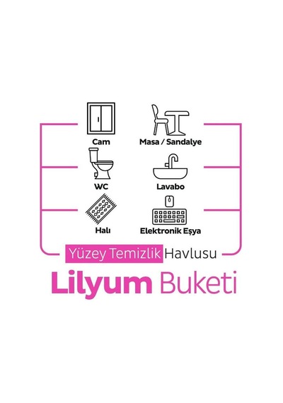 Sleepy Easy Clean Lilyum Buketi Yüzey Temizlik Havlusu&mendili 100 Yaprak Diğer