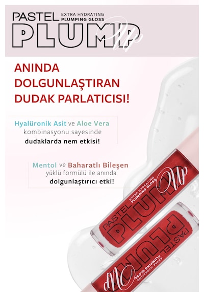 Pastel Plump Up Velvet Extra Hydrating Plumping Gloss 209 Red + Dynamik Magic Highlighter
