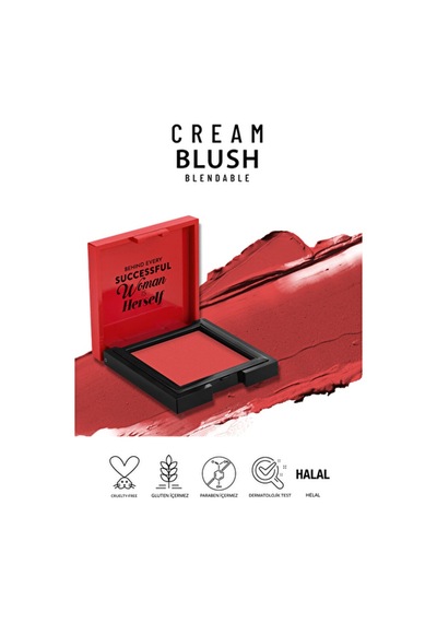 3 Adet Pastel Cream Blush No:43 Scarlett Diğer
