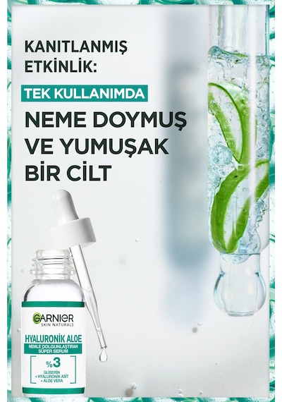 Garnier Hyaluronik Aloe Nemle Dolgunlaştıran Süper Serum 30 ML