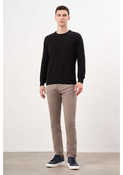 Morven Erkek Siyah Basic Bisiklet Yaka Dynamic Fit Rahat Kesim Triko 26kc017006001 Siyah Siyah