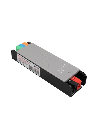 Powermaster Pm-26837 12volt 3amper Slim Metal Kasa Adaptör Voltaj Göstergeli 128x42x27mm