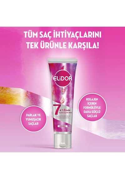 Elidor Saç Güzelleştirici Bakım Kremi 7'si 1 Arada Durulanmaz 150 Ml X2