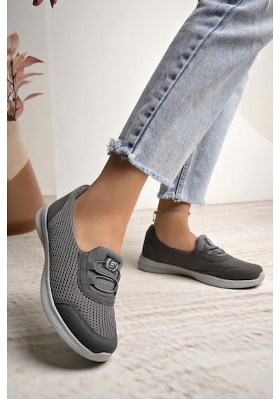 Nesilshoes Nesil Shoes Bsea 575 Füme Memory Foam Kadın Yürüyüş Ayakkabısı Nesilshoes Nesil Shoes Bsea 575 Füme Memory Foam Kadın Yürüyüş Ayakkabısı
