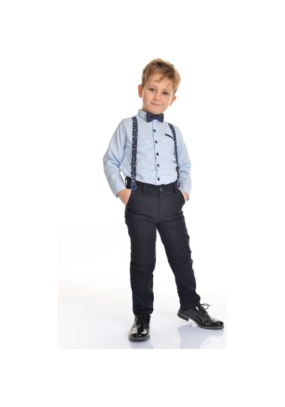 Mnk Oxford MNK0302 Gömlek Uzun Pantolon Erkek Çocuk Takımı