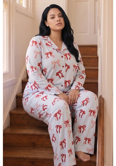 Siyah İnci Desenli Termal Kumaşlı Ultra Soft Yumuşak Büyük Beden Battal Boy Düğmeli Örme Pijama Takımı 26226519 Mavi Siyah İnci Desenli Termal Kumaşlı Ultra Soft Yumuşak Büyük Beden Battal Boy Düğmeli Örme Pijama Takımı 26226519 Mavi