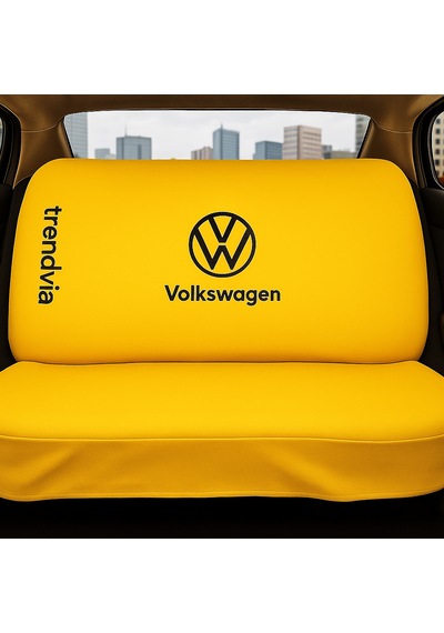 Volkswagen Uyumlu Ön Arka Koltuk Kılıfı Penye Servis Tipi Oto Koltuk Koruma Seti Sarı