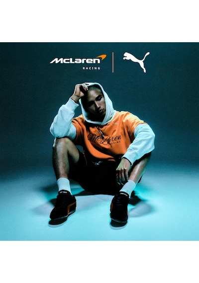 Puma Mclaren Racıng Erkek Kapüşonlu Sweatshırt 637507 03 Turuncu
