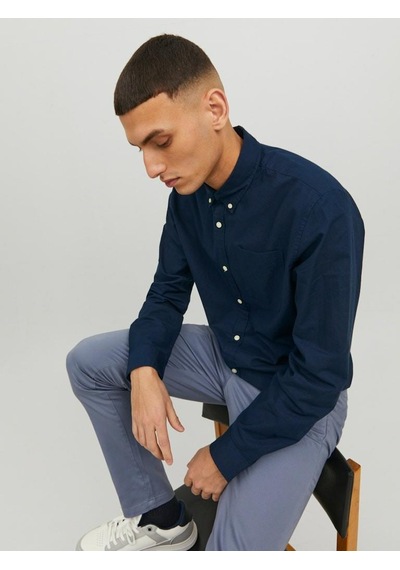 Jack & Jones Klasik Oxford Gömlek 12182486 Navy Blazer Lacivert