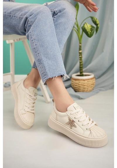 Nesil Shoes Dvm 3100 Bej Kadın Sneakers-bej Bej