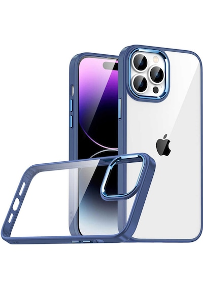 Apple Uyumlu iPhone 14 Pro Max Kilif Flora Buton,Kenar Çevresi Renkli Kilif 559690490