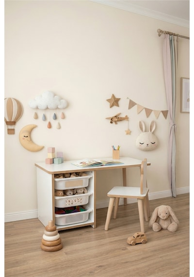 Çocuk Masa Sandalye Takımı-3 Sepetli Çocuk Çalışma Masası Aktivite Masası Yaz-sil Panda Sandalye Beyaz Çocuk Masa Sandalye Takımı-3 Sepetli Çocuk Çalışma Masası Aktivite Masası Yaz-sil Panda Sandalye Beyaz