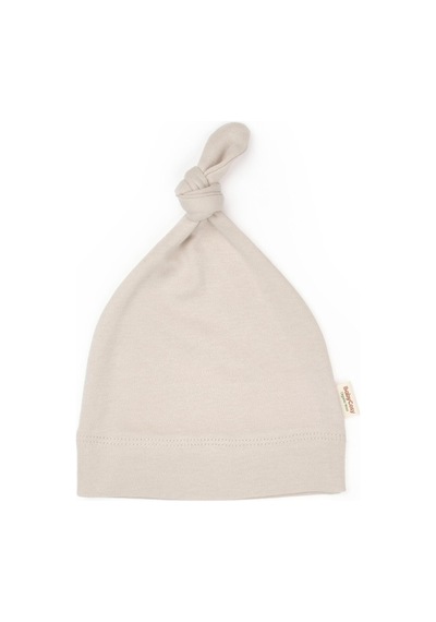 Babycosy Organic Wear Bebek Tulum Şapka %100 Organik Pamuk , Bebek - Yenidoğan- Csy8182 Krem