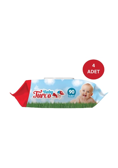 Baby Turco Islak Havlu 4 X 90’Lı