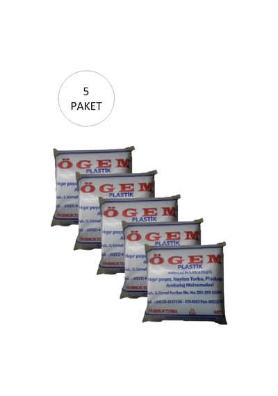 Bakkaliye Naylon Torba Yarımlık 14x27 Cm 1 Kg 5 Paket Takriben 1800 Adet - Krc6195-2102