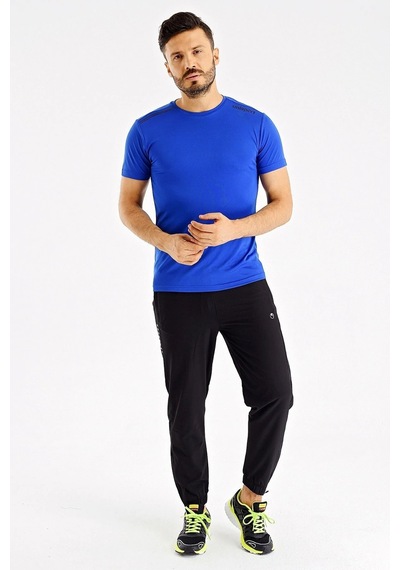 Uhlsport Erkek Günlük T-shirt Kevin M 3202110 Lacivert Siyah