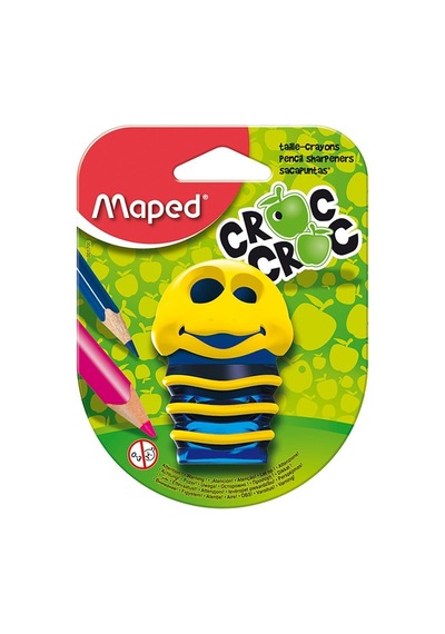 Maped Croc Çift Delikli Kalemtraş 1 Adet Sarı