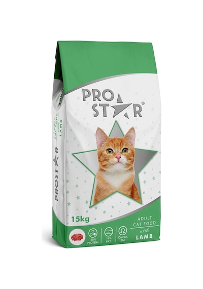 Prostar Yetişkin Kedi Maması Kuzulu 15 KG