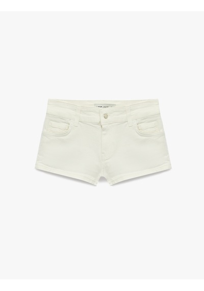 Koton Pamuklu Cepli Düğmeli Düşük Bel Brodeli Slim Fit Mini Şort Kırık Beyaz 6sal40181mw Ekru Koton Pamuklu Cepli Düğmeli Düşük Bel Brodeli Slim Fit Mini Şort Kırık Beyaz 6sal40181mw Ekru