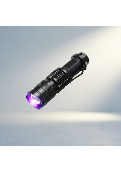 Güçlü Uv Led El Feneri Pratik Kullanım İçin Mini Boy Açık Ahşap