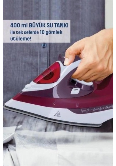 Modern - 850 - Tasarım 2200w Dalı Buharlı Seramik - Csmo-tex - Kaplama Ütü