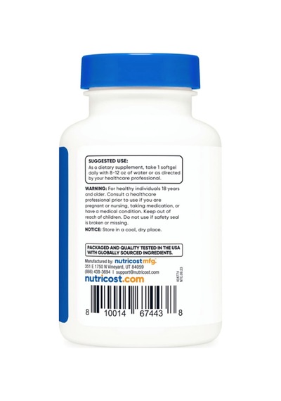 Nutricost Vitamin D3 2000 İu Softgels, 240 Softgels.abd Menşei