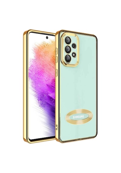 Samsung Uyumlu A33 5G Kılıf Kamera Korumalı Logo Gösteren Omega Kapak