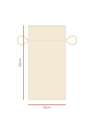 Baghashtag Jüt Kese 10 Cm X 20 Cm Çok renkli