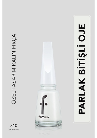 Flormar Sedefli Parlak Oje (Beyaz) - Nail Enamel - 310 Snow White - 8682536035859
