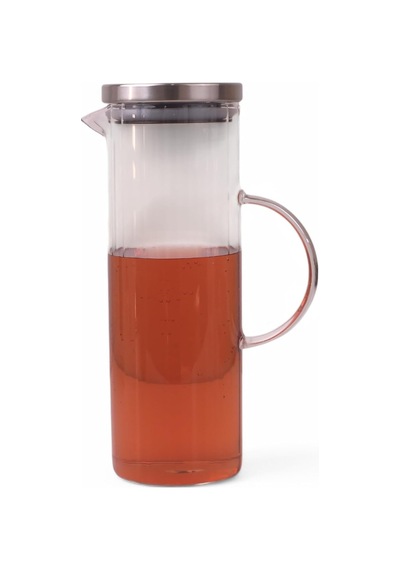 Deconox 1000ml Metal Kapaklı Line Borosilikat Cam Yağlık & Sürahi Şık, Dayanıklı Ve Zindeliklı Saklama Çö Diğer