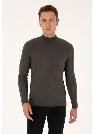 U.s. Polo Assn. Erkek Gri Kazak /triko 50315019-vr024 Grı