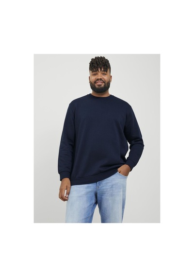 Jack & Jones Plus Sweatshirt Plus Einfarbig Sweatshirt Navy Blazer