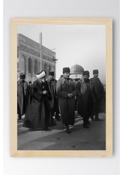 Enver Paşa Kudüs Ziyareti Çerçeveli Tablo