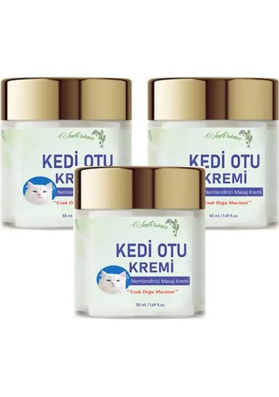 Kedi Otu Kremi 50 Ml 3 Adet Kafur Ağacı Yağı Içerikli Krem